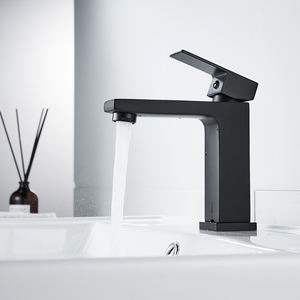 <span class=keywords><strong>Robinet</strong></span> de lavabo <span class=keywords><strong>noir</strong></span> à poignée unique pour lavage à la <span class=keywords><strong>main</strong></span> avec corps en laiton au design moderne de l'usine Momali avec <span class=keywords><strong>eau</strong></span> chaude et <span class=keywords><strong>froide</strong></span> - Product Image 6