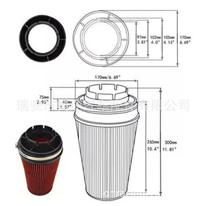 Kit de Admisión de Aire para Automóviles, Filtro de Aire para Chevrolet GMC Silverado 99-06, Cono Rojo, Tubo Negro, Mejora de Rendimiento - Product Image 5