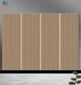 Offre Spéciale – Dalle en pierre frittée micro-gravée 9 mm, motif grain de <span class=keywords><strong>bois</strong></span> brun clair, 1000x3000 mm, finition mate antidérapante pour revêtement mural et sol extérieur - Product Image 1