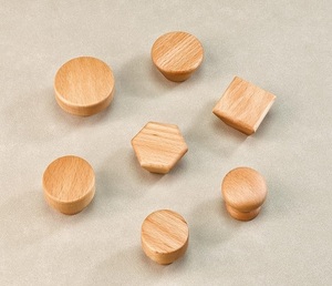 Wooden Door Knobs Elegant Natural Wood Cabinet Knobs for Furniture Hardware <b>Kitchen</b> <b>Storage</b> <b>Units</b> Wardrobes and Luxury Interiors - Product Image 6