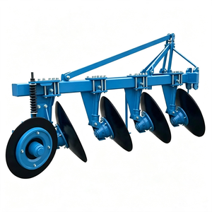 Charrue à disques unidirectionnelle à double montage 3 points, robuste, pour tracteurs de 100-140 CV, pour labour agricole - Product Image 1