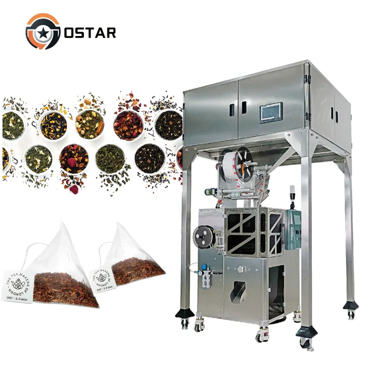 Multifunctionele Automatische Ultrasone Driehoek Vormen Theebladeren Zak Verpakkingsmachine Voor Kleine Bedrijven