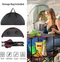 Woqi – cadre en acier métallique, vente en gros, extérieur, maison, plage, pique-nique, jardin, Table de Camping pliante