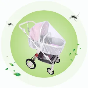 Verschlüsse ltes Kinderwagen-Moskito netz Vollständige Abdeckung Dehnbares Netz Atmungsaktives Netz-Moskito netz für Baby wiegen
