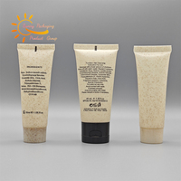Tube de paille de blé en plastique biodégradable Hôtel Mini taille shampooing Gel douche Lotion pour le corps Tube emballage
