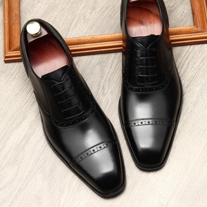 Chaussures en cuir pour hommes de grande taille, de haute qualité, neuves, très vendues, en cuir véritable, style britannique, pour affaires - Product Image 4