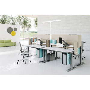Electric Commercial Modern Convertible Modular Height Adjustable <b>Desk</b> with Dual Motors Steel Frame for Sit Stand Office Home Use - Product Image 1