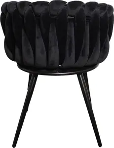 工厂价格客厅fotel zolta黑天鹅czarny扭曲天鹅绒椅子设计黑色底座餐厅波浪椅子，带扶手