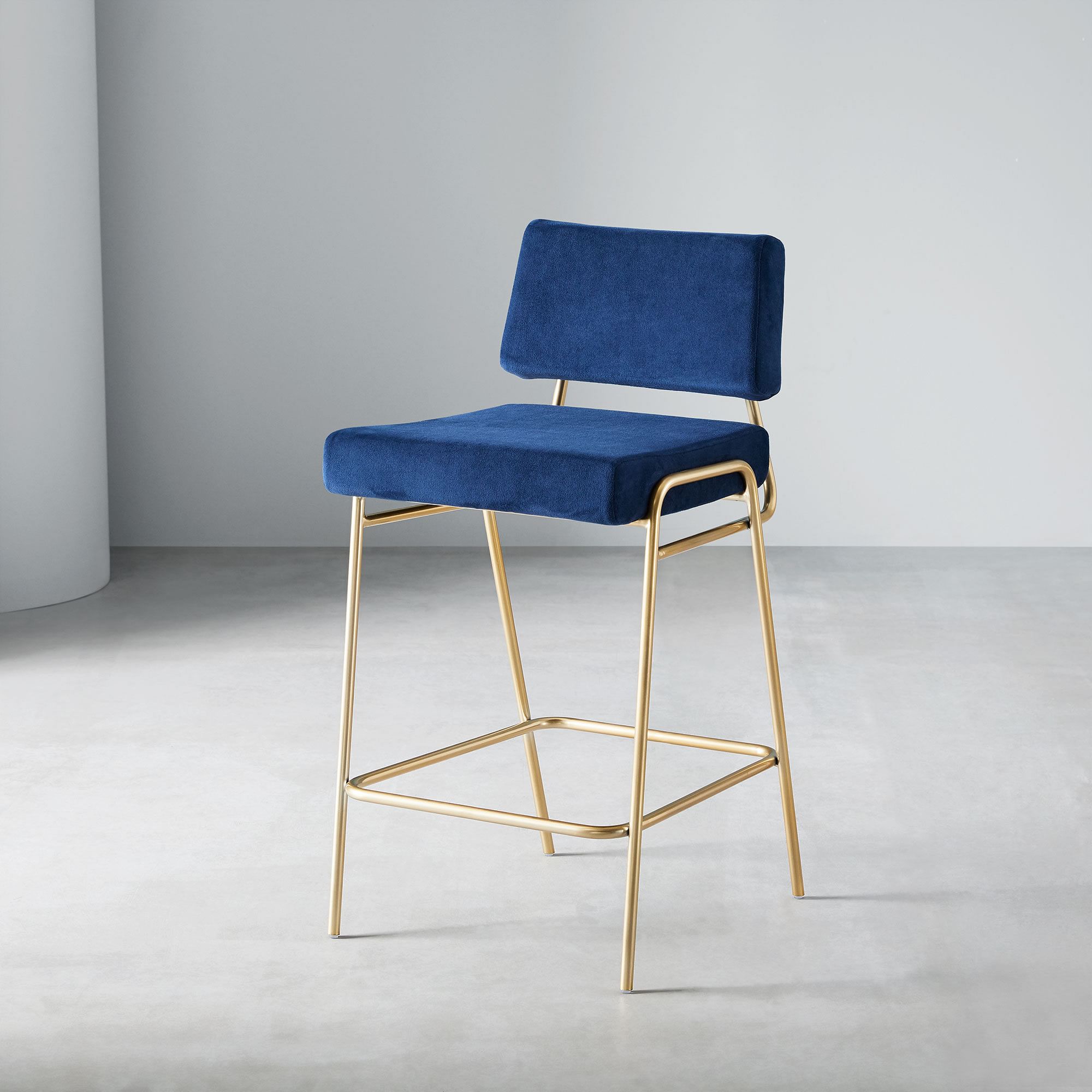 Luxury Custom Stainless Steel Gold Metal Frame Furniture Wholesale Dining Room Bar Chair Stool