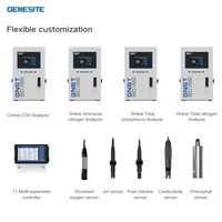 Système multifonctionnel de surveillance de la qualité de l'eau de type yacht, analyseur COD DO NH4+ TP Chlorophylle, transmission à distance, OEM pour navires