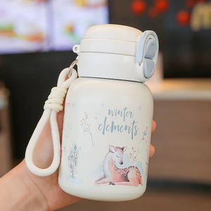 <b>Mini</b> Children's Insulated Stainless Steel Vacuum Water <b>Bottle</b> Straw Cup Light Luxury High-End Sports Outdoor Back School 6-12 - Product Image 5