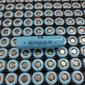 18650 Células de íon de lítio recarregáveis 3200mAh 10A 3C Bateria de alta taxa de descarga 3.6v em estoque