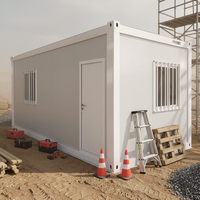 Maison modulaire à installation rapide, écologique, imperméable, structure en acier, panneau sandwich, préfabriquée, conteneur plat
