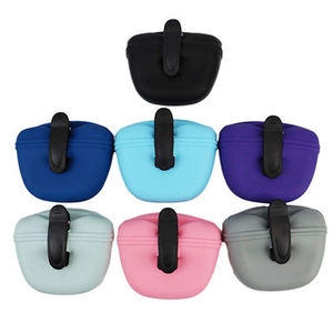 Custom OEM Silicone Treat Bag Leak-Proof Pouch Hands-Free Pet Snack Dispenser Washable <b>Dog</b> Training Gear Wholesale - Product Image 2