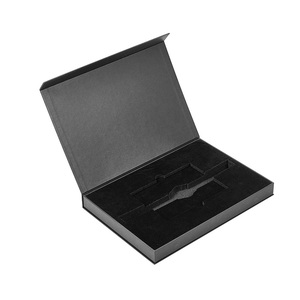 Caja de cartón negro biodegradable de lujo certificada FSC/ISO/BSCI con cierre magnético e inserto de espuma EVA con diseño de logotipo. - Product Image 4
