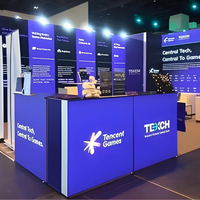 Stand d'exposition rétroéclairé par LED 10*10 pieds, cadre en aluminium, portable et réutilisable, pour les exposants de l'Expo en Asie du Sud-Est