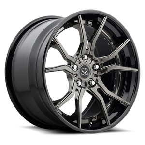 Per <span class=keywords><strong>Corvette</strong></span> C8 sfalsato 20 21 pollici nero Hyper Silver ruote forgiate cerchi personalizzati in 2 pezzi - Product Image 1