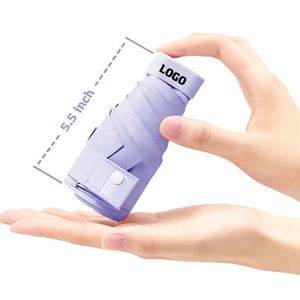 Cjx Nouveau Design Parapluie Pliant Mini Cinq Volets de Marque, Protection UV, pour Soleil et Pluie, Cadeaux d'Affaires, Boîte Rigide - Product Image 1