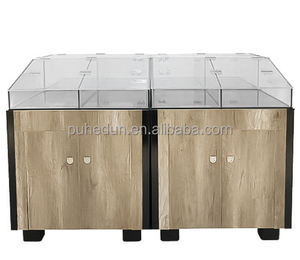 גבוהה-קיבולת פלדה עץ קיבולת גבוהה ארון סופרמרקט מדפי סופרמרקט - Product Image 1