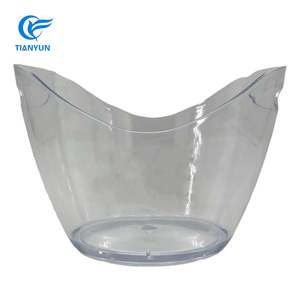 Thiết Kế Mới Tùy Chỉnh Nhựa Xô Đá Màu Đen Rượu Vang Bia Nước Đá Bồn Tắm 8L Rượu Vang Xô Đá Cho Câu Lạc Bộ - Product Image 2