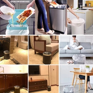 <b>Refuse</b> Sack <b>Bin</b> Liner Rubbish Bags Garbage Bags Heavy Duty Black Printing PE Portable Biodegradable Plastic Home Furnishing - Product Image 5