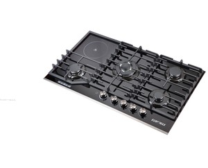 Cuisinière à <span class=keywords><strong>gaz</strong></span> à 5 brûleurs avec <span class=keywords><strong>plaque</strong></span> chauffante, couvercles en verre noir, cuisinière à <span class=keywords><strong>gaz</strong></span> <span class=keywords><strong>de</strong></span> cuisine - Product Image 3