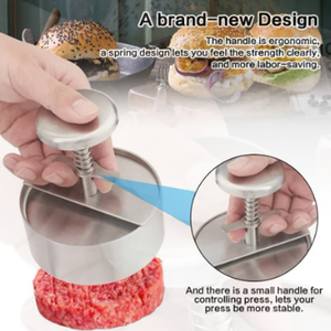 Bánh <span class=keywords><strong>Hamburger</strong></span> Báo Chí Burger <span class=keywords><strong>patty</strong></span> <span class=keywords><strong>Maker</strong></span> 304 thép không gỉ thịt lợn thịt bò bánh mì kẹp thịt Hướng dẫn sử dụng Báo Chí khuôn cho Nướng Vỉ nướng thịt công cụ - Product Image 4