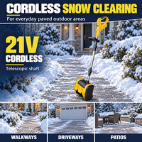 Pelle à neige sans fil 21V, souffleuse électrique 1800W, 12,5 pouces avec manche télescopique, design pliable pour allée, chemin, patio