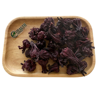 Fleur d'hibiscus séchée naturelle, thé de roselle, fleur entière, tisane, matière première