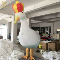 Mascotte d'oie gonflable géante Cartoon d'oie gonflable pour événement