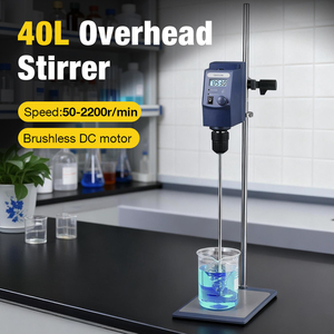 Wholesale High Quality High-speed <strong>Top</strong> Mounted Agitator <strong>Laboratory</strong> Overhead Stirrer 40L Digital <strong>Display</strong> Cantilever Electric Mixer - Product Image 1