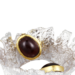 Speciale di Disegno del Commercio All'ingrosso Grande <span class=keywords><strong>Granato</strong></span> Pietra 925 <span class=keywords><strong>Anello</strong></span> Gioielli In <span class=keywords><strong>Argento</strong></span> - Product Image 5