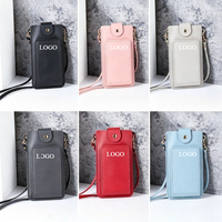 Tas Selempang Ponsel Wanita Custom, Kompatibel Layar Sentuh, Banyak Slot Kartu, Tali Dapat Disesuaikan, Ringan, Rantai Modis, Untuk Sehari-hari