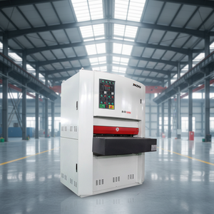 JINZHU 1000mm Doppelband-Trockenschleifer Automatische Flachstangen-Poliermaschine für Edelstahl, Messing, Aluminium - Product Image 1