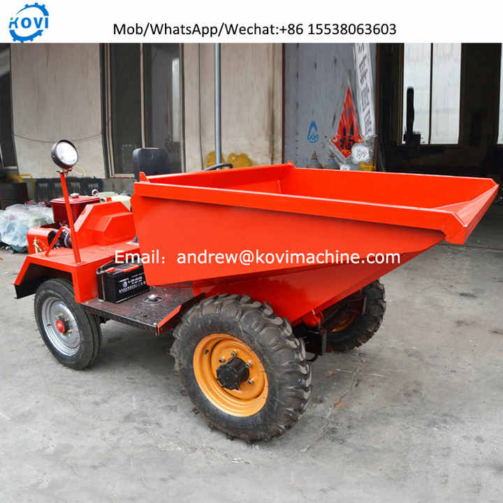 Hydraulic 3500kg Transport Load Dump Tipping Car Trailer Tip Tilting Dumper Truck Price