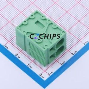 JL271V-75002G01 Spring Terminal Block Through hole Component (THT),P=7.5mm Connector 1x2P 7.5mm Green Through Hole - Product Image 2