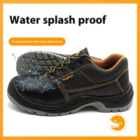 Chaussures de Sécurité Industrielles Basses pour Hommes Hiver, Bottes Imperméables avec Embout en Fer Anti-Choc Résistantes à l'Huile et à l'Eau pour le Travail de Construction