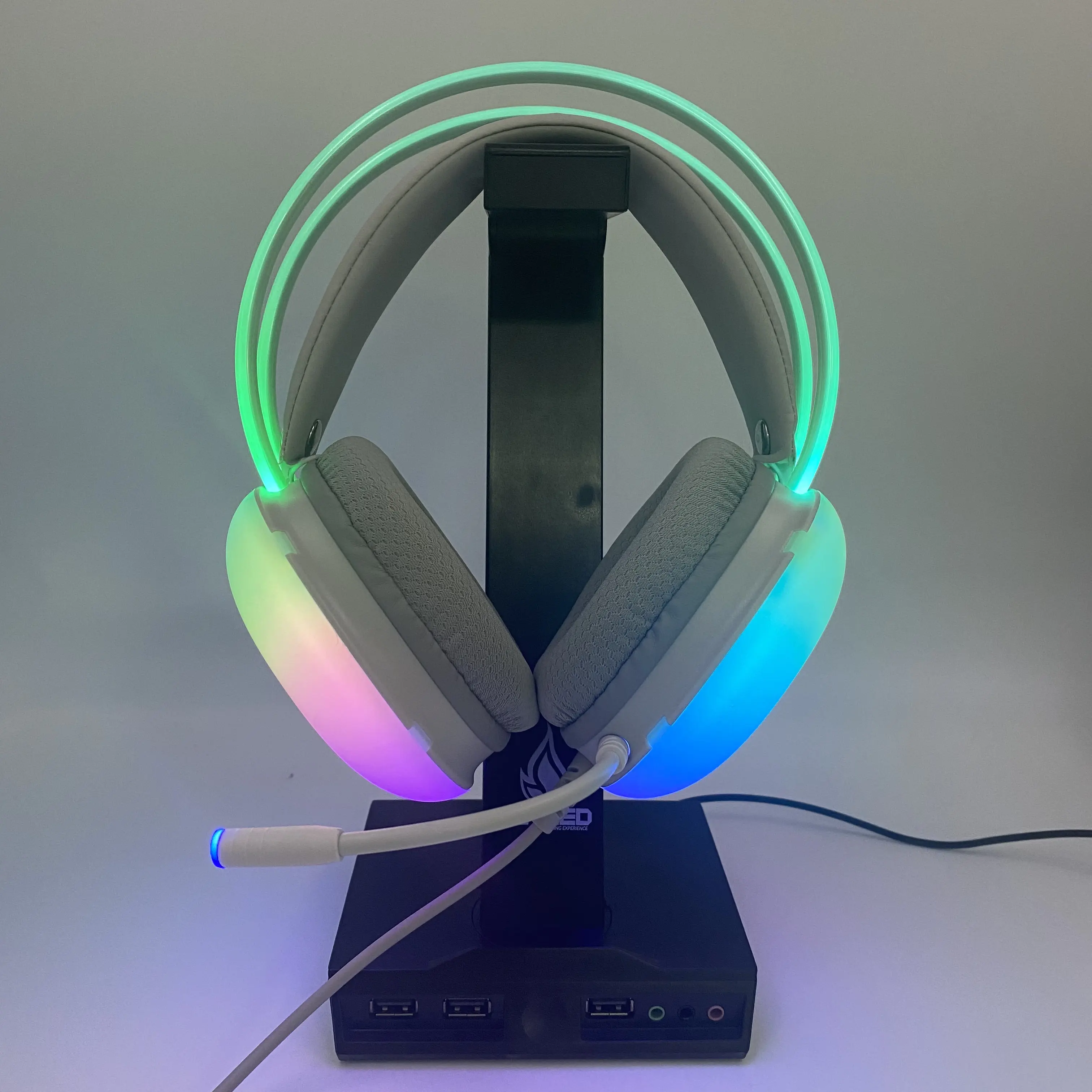 New Arrival LED Gaming Headset USB Wired Headphone For PC Computer Laptop Gamer With LED Headband