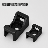 Support de fixation pour serre-câble en nylon de type selle, support de fixation pour câble blanc/noir pour la gestion des câbles