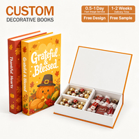 Maßgefertigte Dekorative Buchboxen für Süßigkeiten, Kaffee-Tisch-Deko, Thanksgiving-Geschenkbox, Festliche Dekorative Bücher