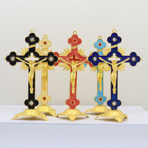 Jesús Cruz religión católica Cristo Iglesia <span class=keywords><strong>ortodoxa</strong></span> utensilios decoración del hogar cristianismo Navidad Pascua Decoración - Product Image 6