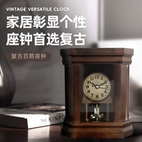 Jam Pendulum Antik Bergaya Cina Klasik Jam Meja Bergaya Amerika untuk Penggunaan di Ruang Tamu dan Kamar Tidur