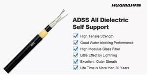 HUAMAI ADSS câble à FIBER <span class=keywords><strong>optique</strong></span> tout diélectrique câble à FIBER <span class=keywords><strong>optique</strong></span> extérieur auto-supportant 12 cœurs 24 cœurs 48 cœurs - Product Image 4
