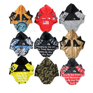 S-5XL küçük orta büyük köpek yağmurluk köpek yüz tasarımcı fransız boğa Pitbull oyuncak rüzgarlık su geçirmez Pet ceket - Product Image 2