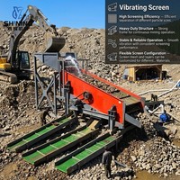 Machine de criblage vibratoire à fonctionnement stable pour le traitement de l'or et le criblage des particules de roche
