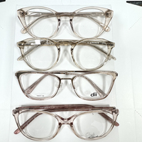 Monture de lunettes optiques en acétate de haute qualité, durable, à commande mixte, tendance et confortable, en stock, vente en gros mixte
