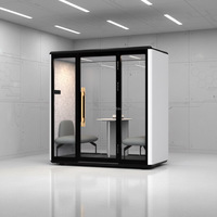 Cabine de bureau modulaire insonorisée portable Comine avec espace de travail acoustique pour les bureaux de coworking, les immeubles de bureaux et les entrepôts