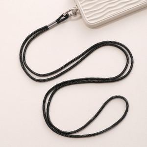 En gros, Cordon de téléphone de luxe en strass, Chaîne bandoulière scintillante effet diamant avec patch transparent anti-perte et sangle antichoc - Product Image 5