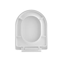 Abattant de toilettes en PP personnalisé avec logo, non électrique, à fermeture douce, facile à nettoyer, pour salle de bain