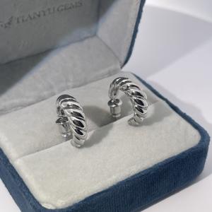 Pendientes de Aro Tianyu Gems, Chapados en Oro, Estilo Vintage, Modernos y Geométricos, con Diseño de Espiral, Sin Piedras, Unisex - Product Image 2